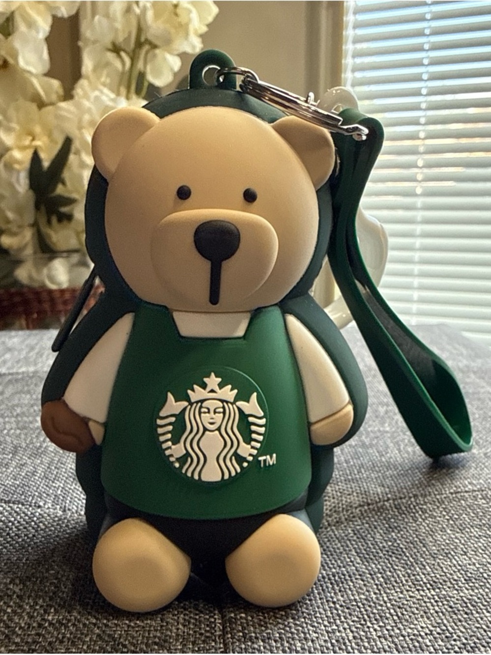 Starbucks Green and Tan Bear Keychain Collector - Picture 2 of 7